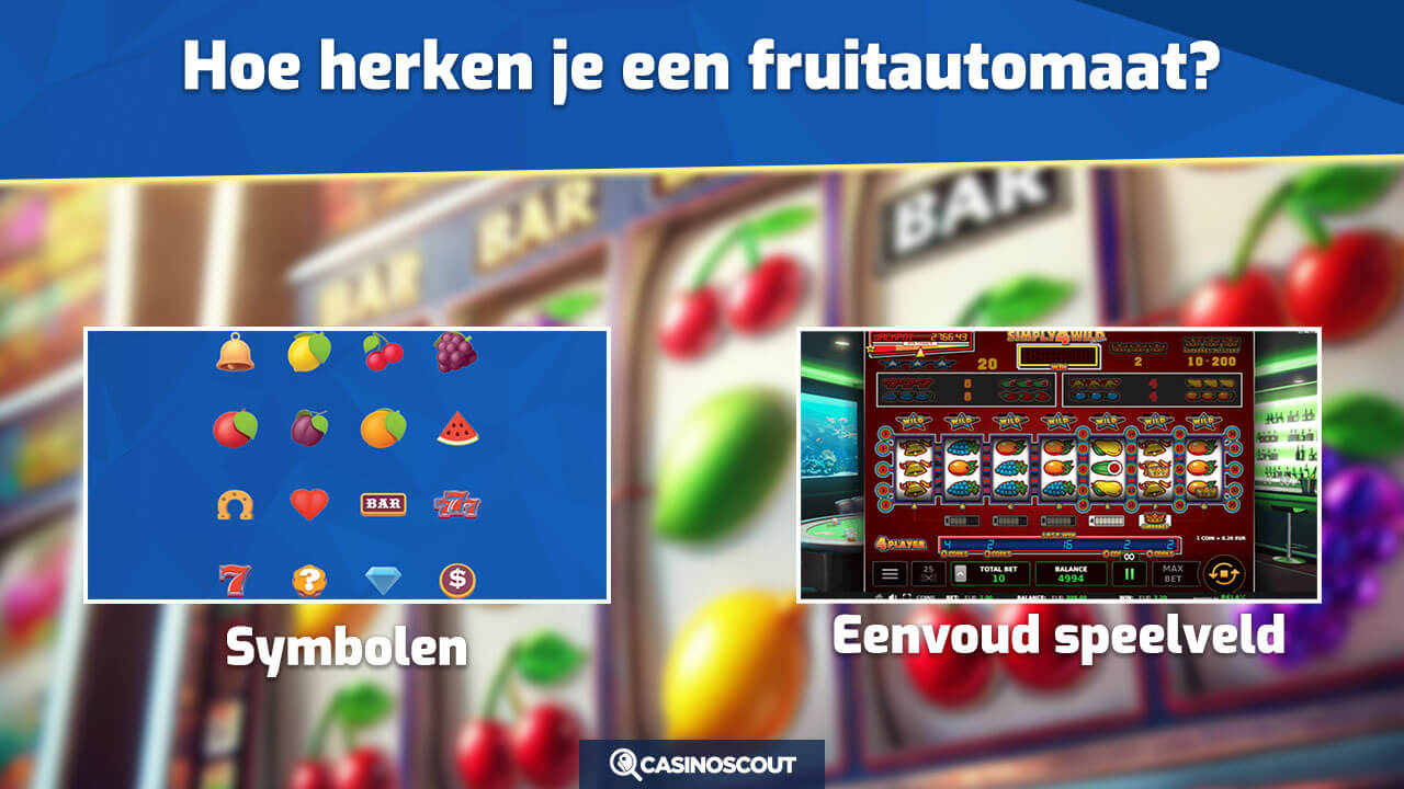 een fruitautomaat herkennen