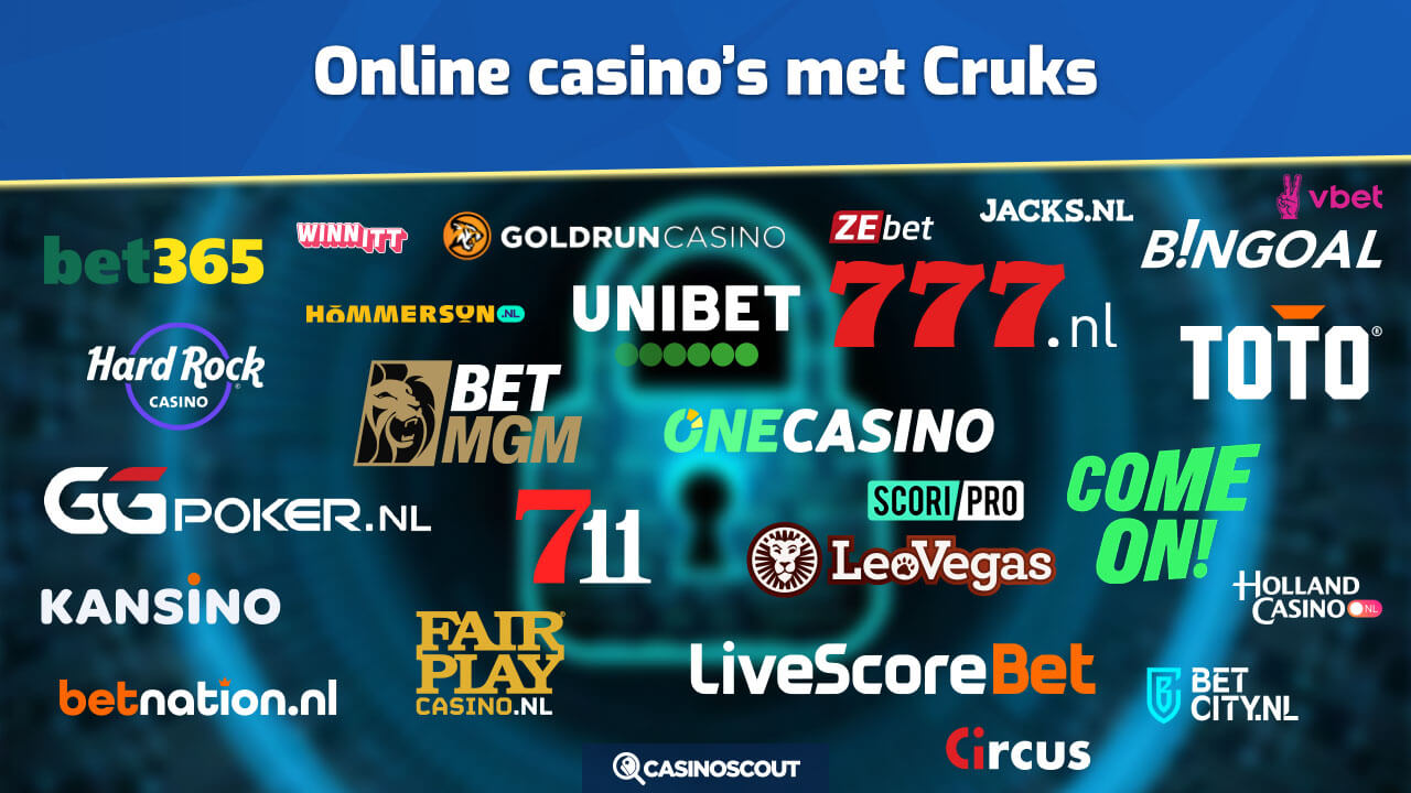 overzicht alle online casinos met cruks