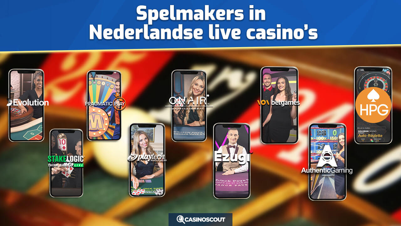 spelontwikkelaars voor Nederlandse live casinos