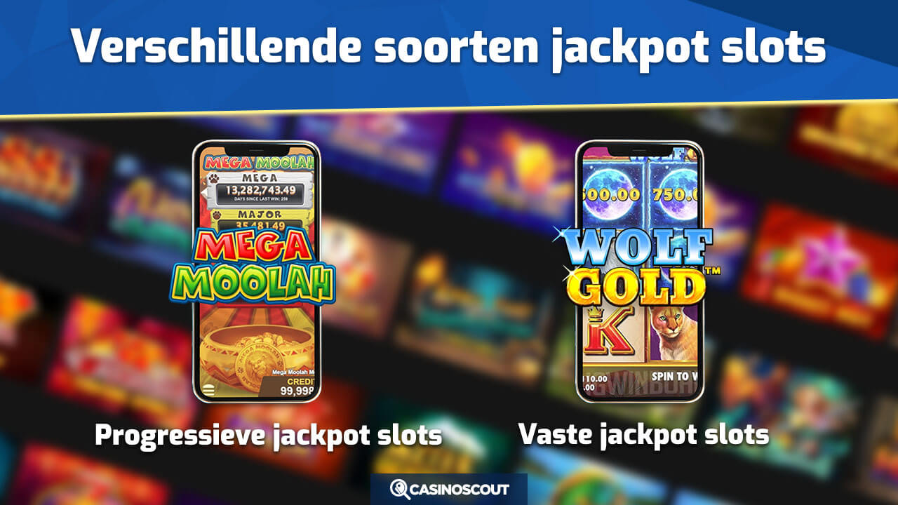 De verschillende soorten online jackpot slots