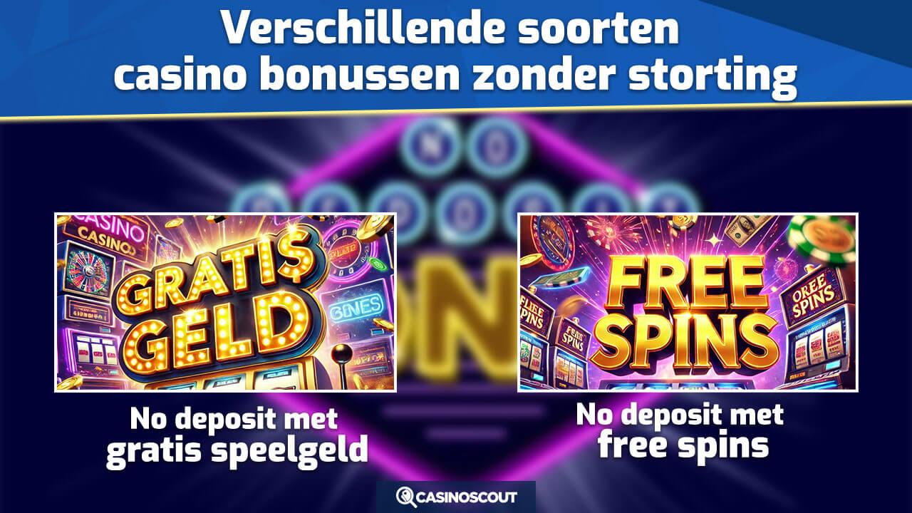 verschillende soorten no deposit bonussen