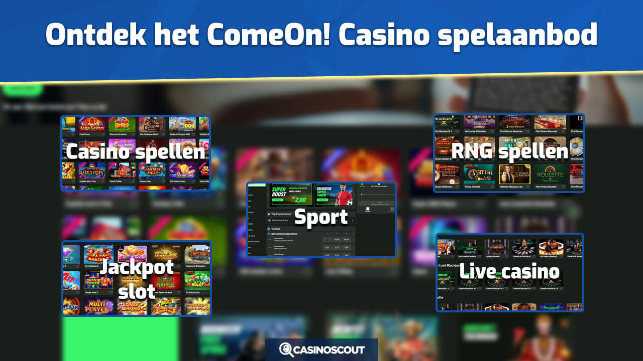 ComeOn! Casino spelaanbod