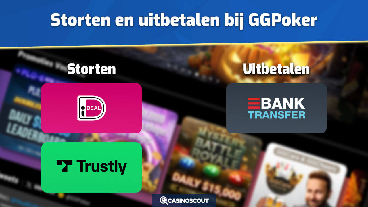 Storten en uitbetalen GGPoker