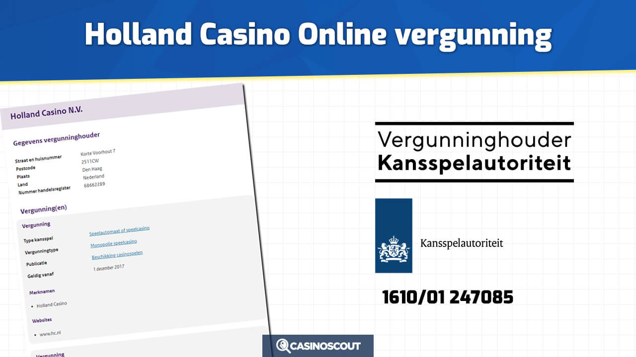 Holland Casino Online vergunning