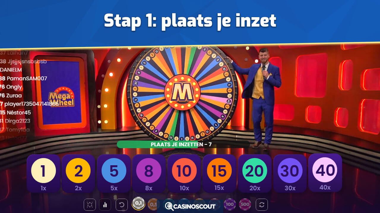 Mega Wheel inzet plaatsen