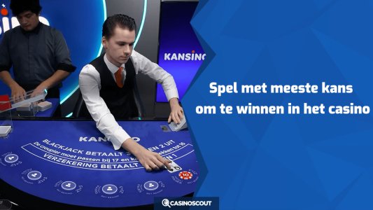 Spel met meeste kans om te winnen in het casino