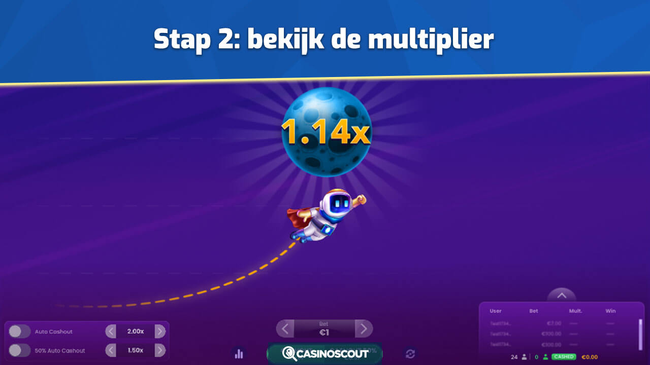 Bekijk de multiplier