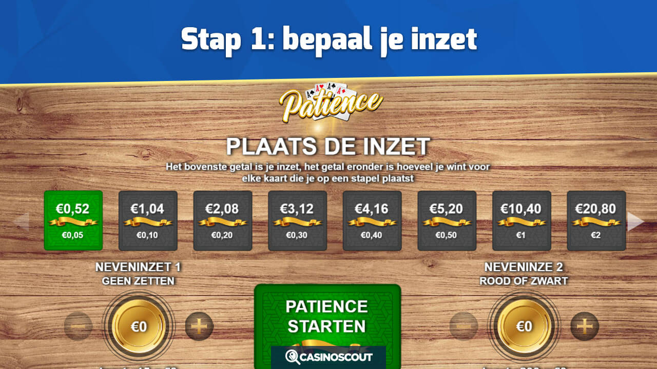 inzet bepalen patience