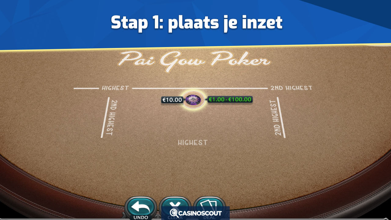 Inzet bepalen Pai Gow