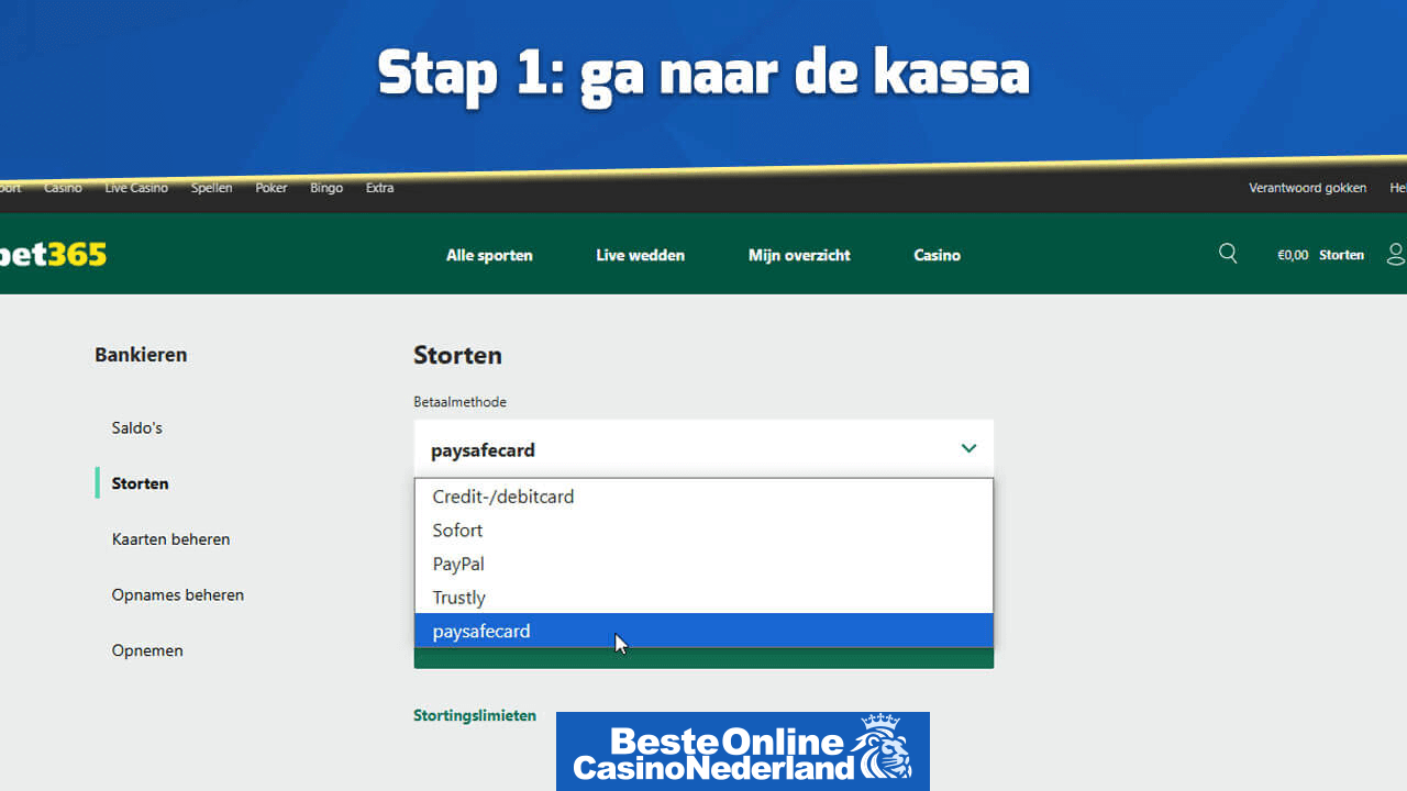 PaysafeCard kassa