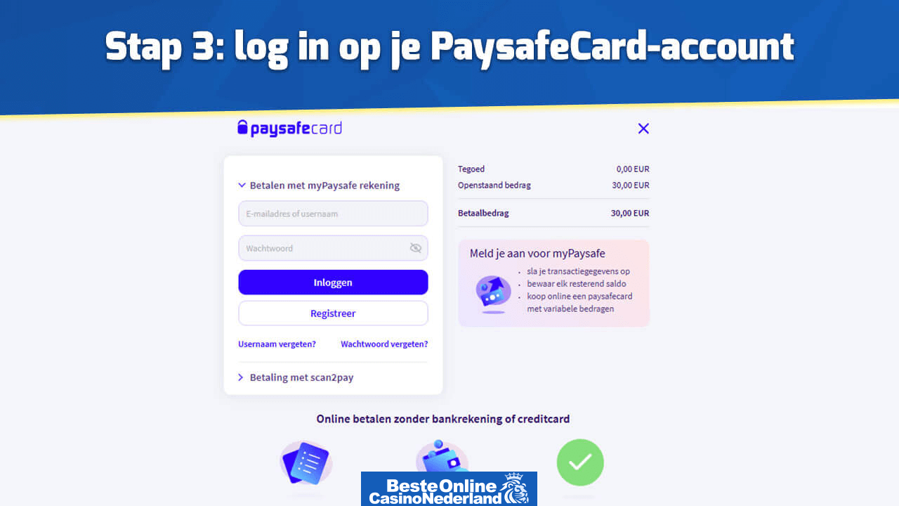 login op paysafecard