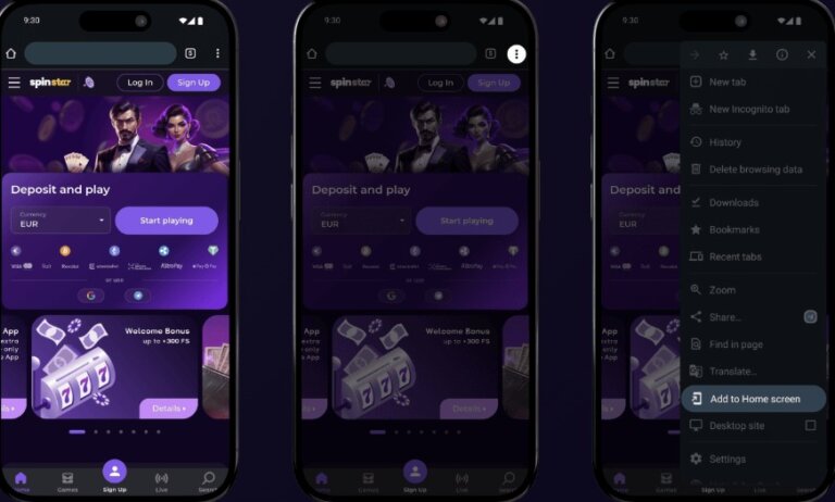 Spinstar Casino Screenshot 3