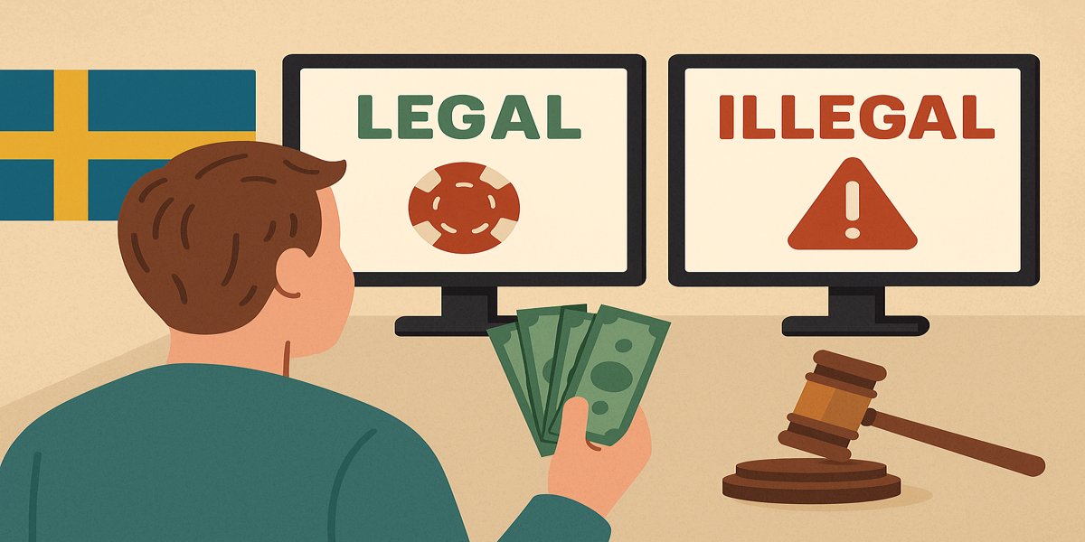 72% Zweedse gokkers ziet verschil niet tussen legale en illegale goksites